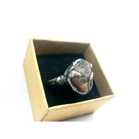 Ghost Quartz Crystal Ring - Picture 5 of 12